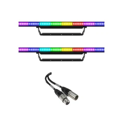 2x Chauvet DJ COLORstrip PiX ILS strip lights with DMX Cable - Image 1 of 4