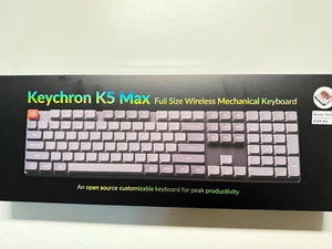 Keychron K5 Max Ultra-Slim Wireless Mechanical Keyboard Bluetooth / 2.4ghz - Afbeelding 1 van 9