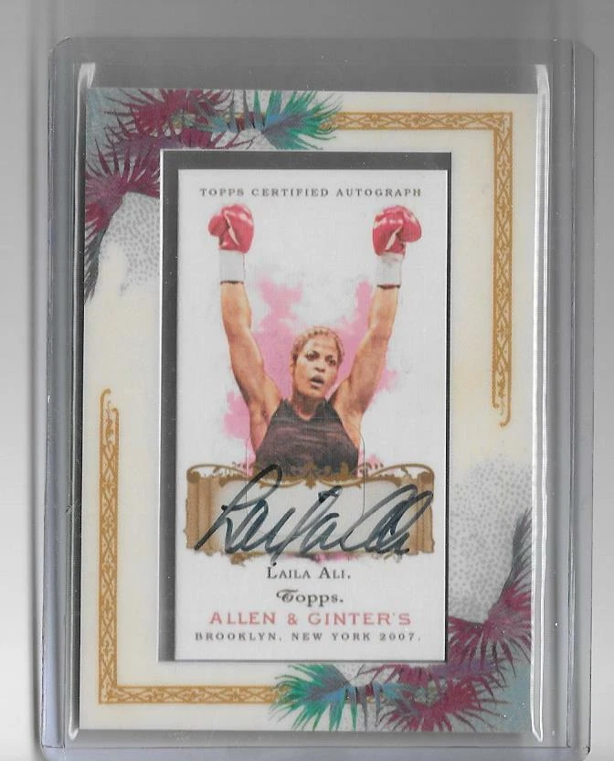 LAILA ALI 2007 TOPPS ALENN & GINTER'S AUTOGRAPH AUTO SSP!!  BOXING LEGEND!! - Image 1 of 1