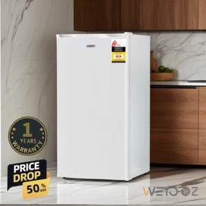 81L Fridge Freezer Refrigerator Freon-free refrigerant Upright Quiet 80W White - Picture 1 of 6