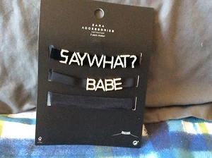 Zara Accessories Choker Set W/”Say What, Babe NIP - Picture 1 of 8