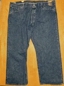 Neu mit Etikett Levi`s 501 Herrenjeans blau, gerades Bein, Knopfleiste, Größe 54 x 30 - Bild 1 von 7
