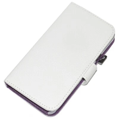 Orbyx Custodia Originale Flip Cover Libro Case Eco Pelle Apple Iphone 5c Bianco - Immagine 1 di 4
