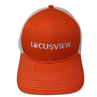 Sombrero de camionero Locusview Snapback naranja talla única malla trasera autoridad portuaria Foto 1 de 4