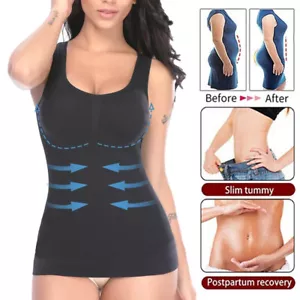 Damen Unterhemd BH Hemd Slimming Tank Top Bauchweg Shapewear Mieder Camisole DE - Bild 1 von 32
