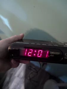 embassy digital alarm clock model # CR-060 tested works - Picture 1 of 14