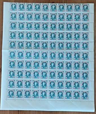 L24- GUERRA CIVIL PLIEGO BLOQUE 100 SELLOS AUXILIO SOCIAL FALANGE GUERRERO Y DRA - Image 1 of 3