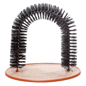 Self Grooming for Cat Arch Brush Carpet Scratcher Base for Controlling Shedding - Picture 1 of 8