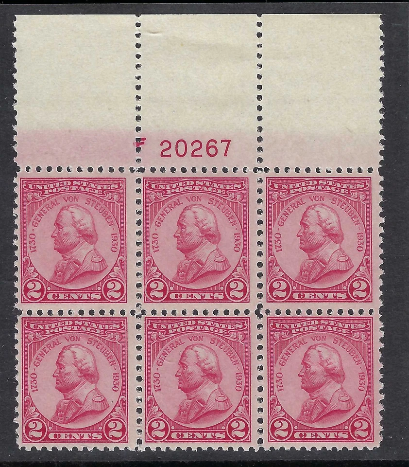 *689 TOP PLATEBLOCK, VERY FINE, NEVER HINGED - Image 1 of 1