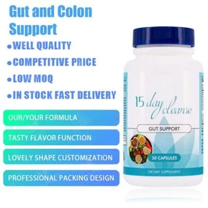 1x Gut & Colon Support 15-Days Cleanse and Detox 30 Capsules Non-GMO |NEW. - Bild 1 von 11