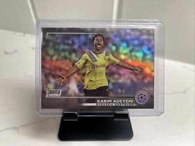 2022-23 Topps Stadium Club Chrome UEFA - KARIM ADEYEMI - Refractor, Dortmund - Image 1 of 4