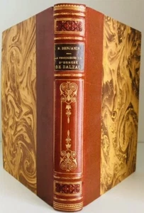 Benjamin Rene : Vie d'Honoré de Balzac : 1925 : Fine Binding : VGC - Imagen 1 de 12