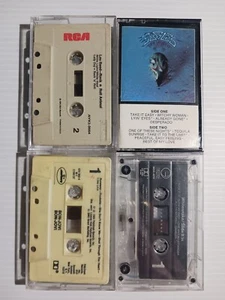 4 Rock Cassette Lot Eagles Lou Reed Bon Jovi Whitesnake Tested - Imagen 1 de 4