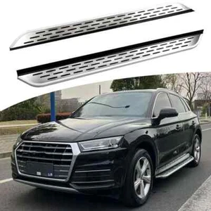 2PCS Side Steps Nerf Bars Running Boards Fits For Audi Q5 2018-2025 Aluminium - Picture 1 of 8