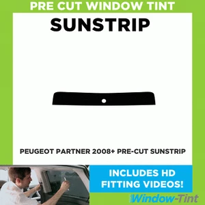 Pre Cut Sunstrip - For Peugeot Partner 2008+ - Window Tint - Picture 1 of 4