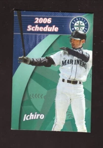 2006 Seattle Mariners Ichiro Suzuki Pocket Schedule Starbucks - Bild 1 von 2