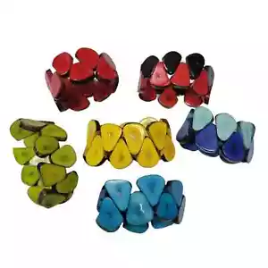 Nuevo corazón de nuez de tagua núcleo de pulseras de tagua joyería de verano sostenible - Imagen 1 de 5