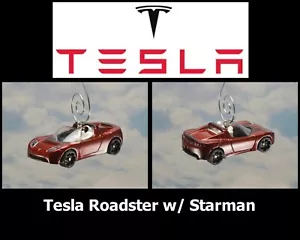 Elon Musk SpaceX Tesla Roadster w/ Starman Custom Christmas Ornament Electric - Picture 1 of 12