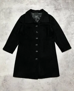 Max Mara Weekend Women`s Wool Black Coat Jacket Size UK 10 / US 8 - Picture 1 of 13