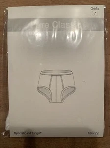 E.B. Company Pure Classic Fine Rib Fly Sports Brief White L / 54 ***NEW*** - Picture 1 of 4