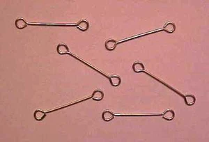 LANGE VERBINDER / SLOBBER BARS im 1:9 traditionellen Modellpferde Maßstab - SILBERFARBEN - Bild 1 von 1