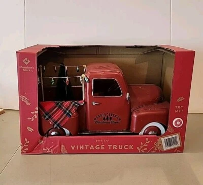 Luces de árbol de Navidad vintage Member’s Mark camioneta decoración de granja Foto 1 de 3