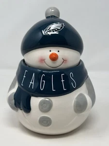 Philadelphia Eagles 8" Schneemann Keks Bonbondose - Memory Company - NFL lizenziert NEU - Bild 1 von 10