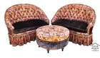 OLD HICKORY TANNERY Settees & Ottoman 3 Piece Set