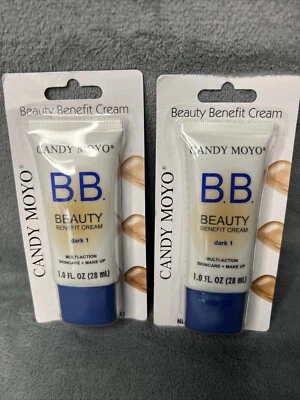 Candy Moyo Beauty Benefit B.B. Base Crema Oscura 1 Lote de (2) 1.0 FL OZ Foto 1 de 2