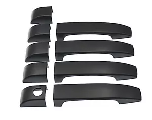 Matt black ABS Door Handle Cover For Land Rover Range Vogue L322 2002-2012 - Picture 1 of 4