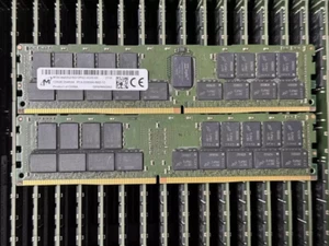 Micron 128GB DDR4 PC4-3200 MHz RDIMM Server Memory Replace M393AAG40M32-CAE - Picture 1 of 2
