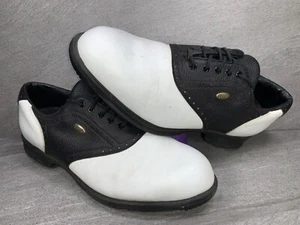 Etonic Mens Golf Shoes ‘Difference 2000’ Size 10 M Gore-Tex G11276 White/Black - Picture 1 of 23