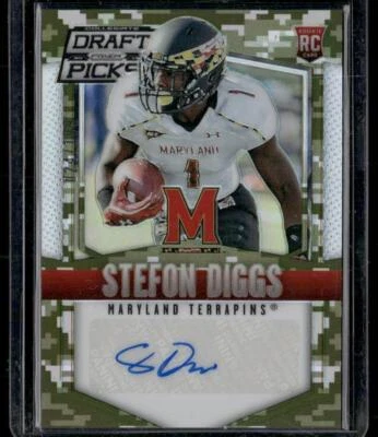2015 Panini Prizm Collegiate Draft Picks #243 Stefon Diggs Camo AUTO #/199 - Image 1 of 2