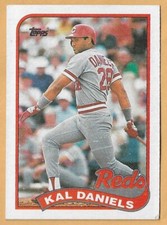 KAL DANIELS CINCINNATI REDS #45 - TOPPS NM-MT 1989