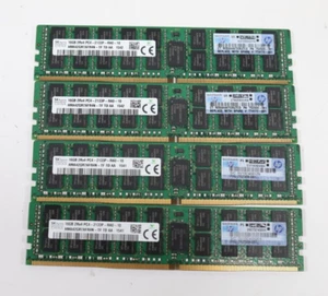 Lot 4x 16GB (64GB) SK Hynix HMA42GR7AFR4N-TF PC4-17000 RDIMM Server RAM - Picture 1 of 2