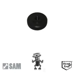 1 Stück Rändelmutter DIN 467 niedrige Form Edelstahl A1 M10 SCHWARZ BRÜNIERT - Bild 1 von 1