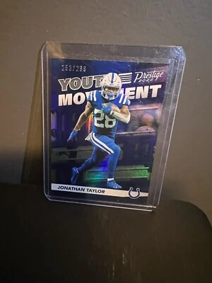 2022 Panini Prestige Jonathan Taylor Youth Movement /299 Indianapolis Colts - Image 1 of 2