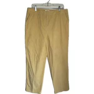 Pantalones de mezclilla de pana vintage años 80 amarillos talla 16 Talbots - Imagen 1 de 7