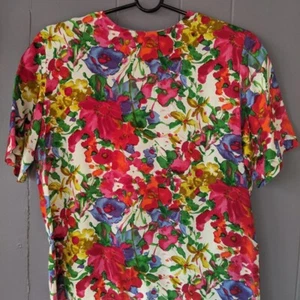 Vintage 80's Bright Floral Printed Blouse Brand: KGP Size: 4 - Picture 1 of 4
