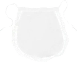 Childs 3-5 Victorian / Edwardian Waist Maid White Maids Book Apron Lace Trim - Picture 1 of 1