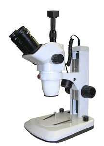 Trinocular Zoom Stereo Microscope, 5MP Digital Camera - Picture 1 of 2