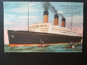 CPA 50 CHERBOURG - Le "Majestic" de la White Star Line - Imagen 1 de 2