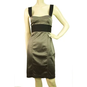 Authentic Alessandro Dell'Acqua Two Tone Panelled Dress in Grey and Black SZ42 - Picture 1 of 8