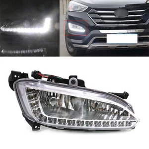 Fendinebbia luce diurna LED DRL destro per Hyundai IX45 Santa Fe 2013-15 - Foto 1 di 12