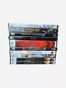 Pc Game Witcher Battlefield 4 Crysis Civilization Warhammer READ DESCRIPTION Lot - Picture 1 of 12