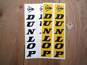 Par de pegatinas deslizantes de horquilla DUNLOP 210 mm neumáticos de rally de coche clásico para moto X carreras - Imagen 1 de 1