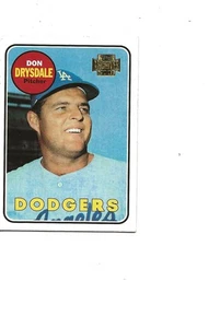 2001 ARCHIVES #400 1969 DODGERS STAR PITCHER DON DRYSDALE - Bild 1 von 1