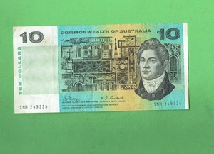 #D177.   1968  PHILLIPS/RANDALL  C of A  $10 BANKNOTE   #SNH 249335 - Picture 1 of 2