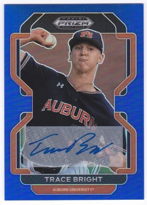 2022 Panini Prizm Draft Picks Trace Bright Auto #PDP137 Autograph Blue #/99 - Image 1 of 2