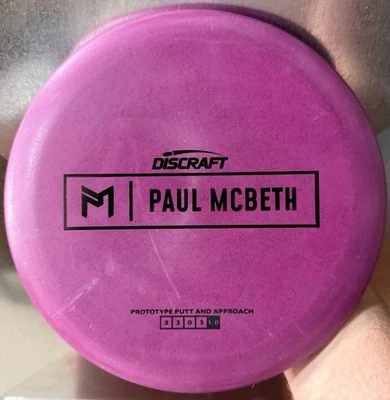 Pair Of Discraft McBeth Rubber Blend Pink PROTOTYPE Kratos Golf Disc 173-174G - Image 1 of 2